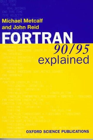 Cover of Fortran 90/95 Explained