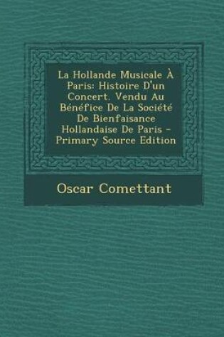 Cover of La Hollande Musicale A Paris