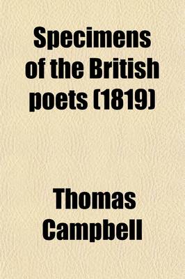 Book cover for Specimens of the British Poets (1819)