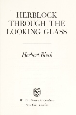 Cover of Herblock Through the Looking Glass