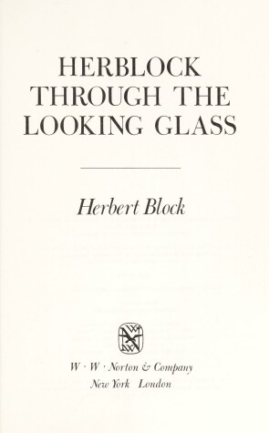 Book cover for Herblock Through the Looking Glass