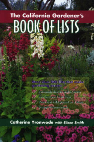 Cover of The California Gardener's Book of Lists