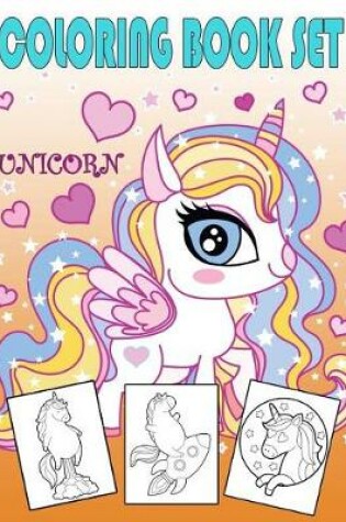 Cover of Unicorn Coloring Book Set