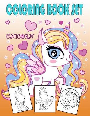 Book cover for Unicorn Coloring Book Set