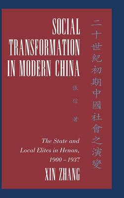 Book cover for Social Transformation in Modern China