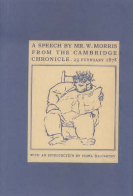 Book cover for A Speech by Mr. Morris from the Cambridge Chronicle 23 February 1878