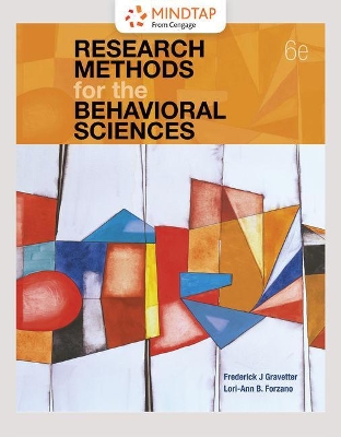 Book cover for Mindtap Psychology, 1 Term (6 Months) Printed Access Card for Gravetter/Forzano's Research Methods for the Behavioral Sciences, 6th