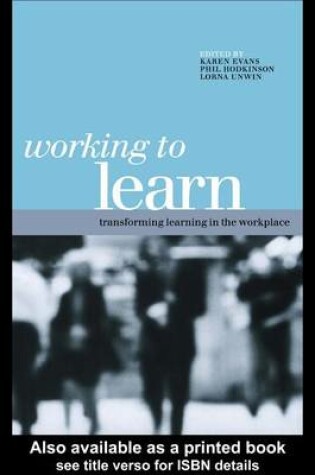 Cover of Working to Learn