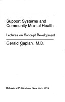 Book cover for Support Systems and Community Mental Health