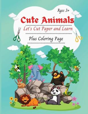 Book cover for Cute Animals, Let's Cute Paper and Learn