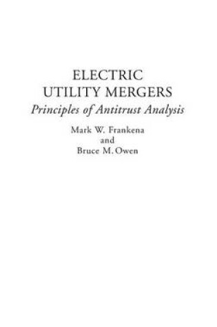 Cover of Electric Utility Mergers