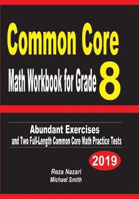 Book cover for Common Core Math Workbook for Grade 8