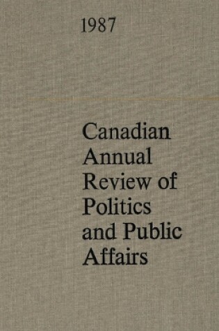 Cover of Cdn Annual Review 1987