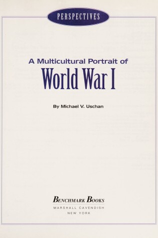 Cover of A Multicultural Portrait of World War I