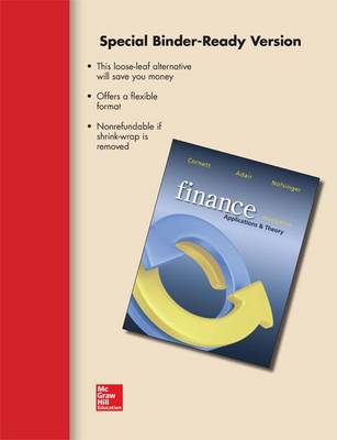 Book cover for Looseleaf Finance