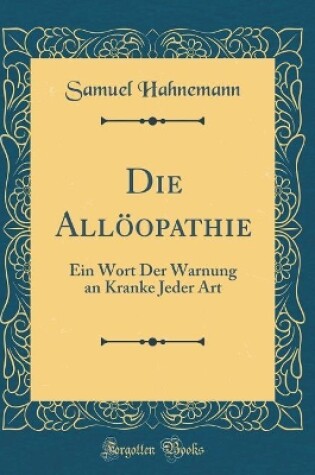 Cover of Die Alloeopathie
