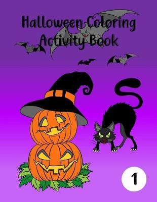 Book cover for Halloween Coloring Activity Book