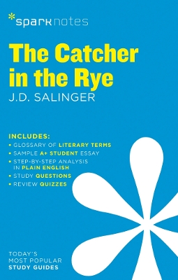 Book cover for The Catcher in the Rye SparkNotes Literature Guide