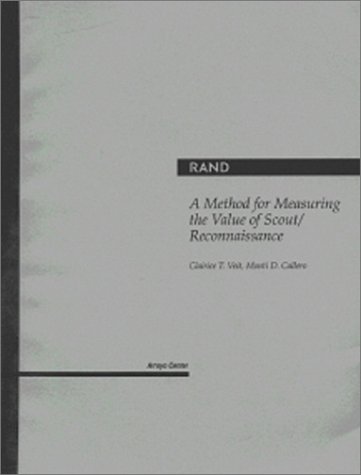 Book cover for A Method for Measuring the Value of Scout/reconnaissance