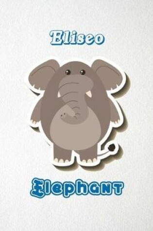 Cover of Eliseo Elephant A5 Lined Notebook 110 Pages
