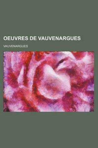 Cover of Oeuvres de Vauvenargues (1)