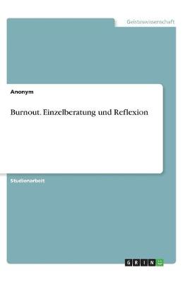 Book cover for Burnout. Einzelberatung und Reflexion