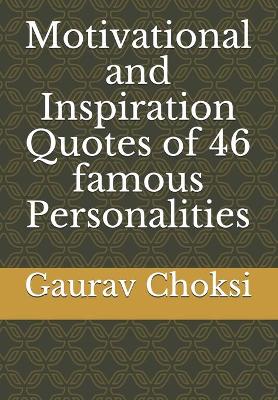 Book cover for Motivational and Inspiration Quotes of 46 famous Personalities