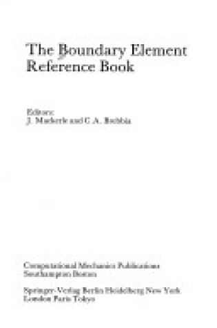 Cover of The Boundary Element Reference Book