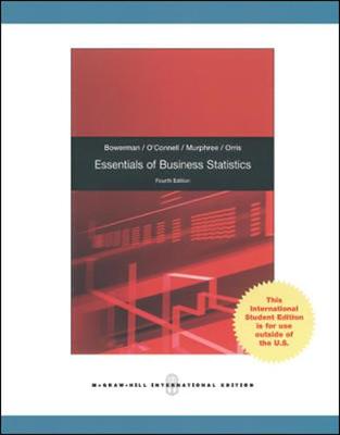 Book cover for ESSENTIALS OF BUSINESS STATIST