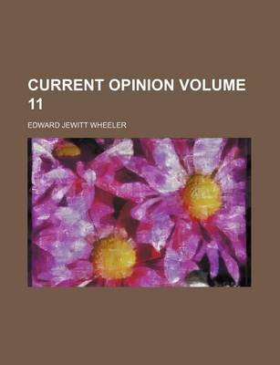 Book cover for Current Opinion Volume 11