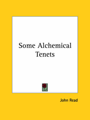 Book cover for Some Alchemical Tenets