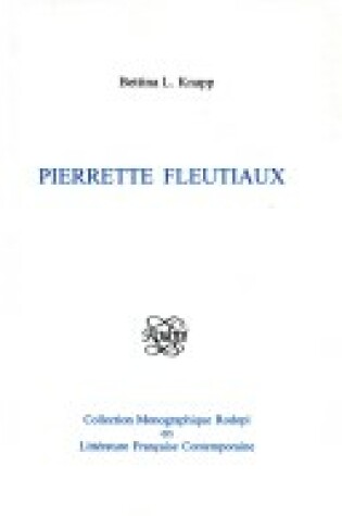 Cover of Pierrette Fleutiaux