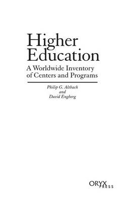 Book cover for Higher Education