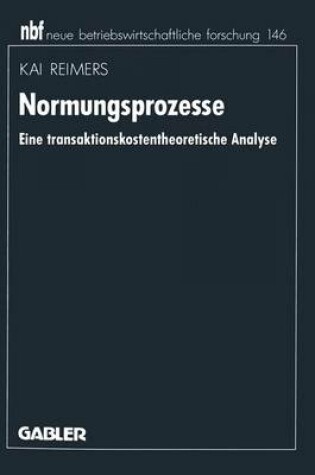 Cover of Normungsprozesse