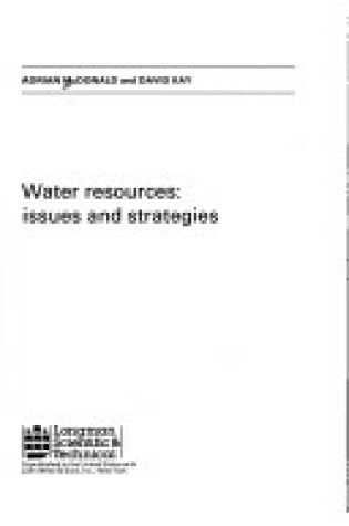 Cover of Mcdonald Water Resources