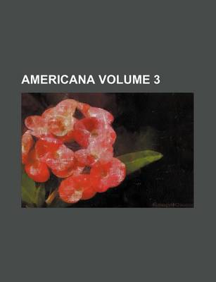 Book cover for Americana Volume 3