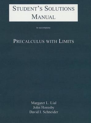 Book cover for Student Solutions Manual for Precalculus with Limits