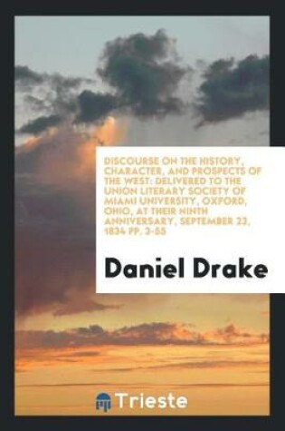 Cover of Discourse on the History, Character, and Prospects of the West