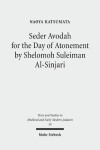 Book cover for Seder Avodah for the Day of Atonement by Shelomoh Suleiman Al-Sinjari