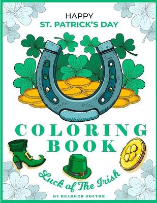 Book cover for Happy St Patrick's Day Coloring Book