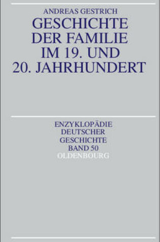 Cover of Geschichte Der Familie Im 19. Und 20. Jahrhundert