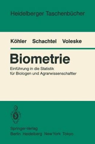 Cover of Biometrie