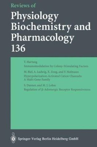 Cover of Reviews of Physiology, Biochemistry and Pharmacology 136