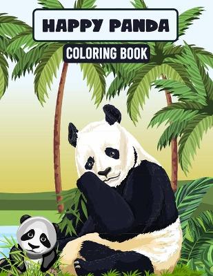 Book cover for Happy panda coloring book