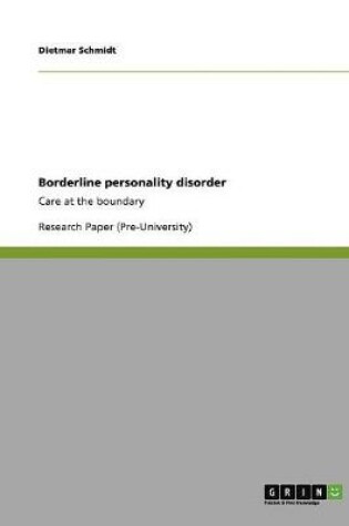 Cover of Borderline personality disorder