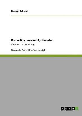 Book cover for Borderline personality disorder