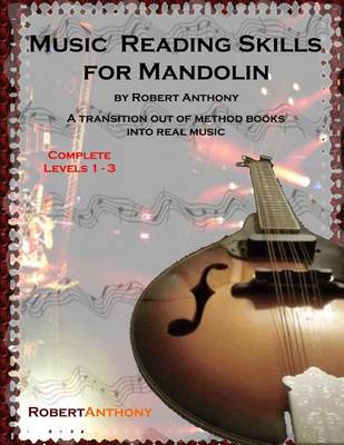 Book cover for Music Reading Skills for Mandolin Complete Levels 1 - 3