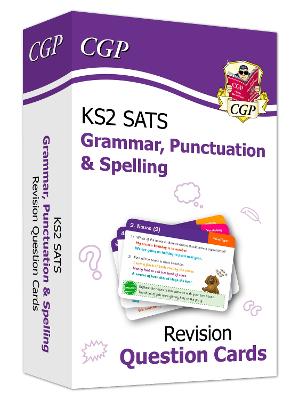 Book cover for KS2 English SATS Revision Question Cards: Grammar, Punctuation & Spelling (for the 2025 tests)