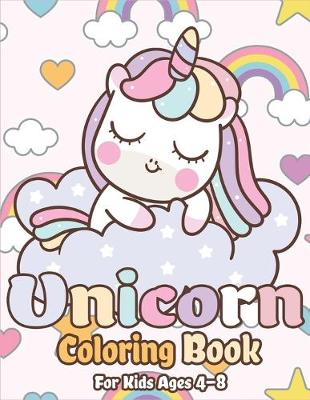 Book cover for Unicorn Coloring Book for Kids Ages 4-8