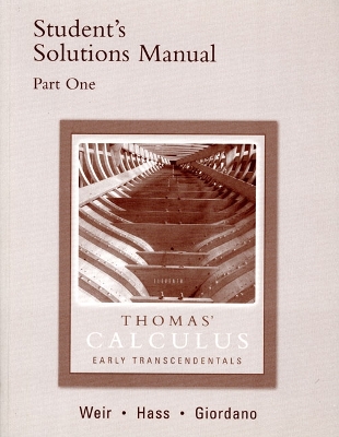 Book cover for Student Solutions Manual Part 1